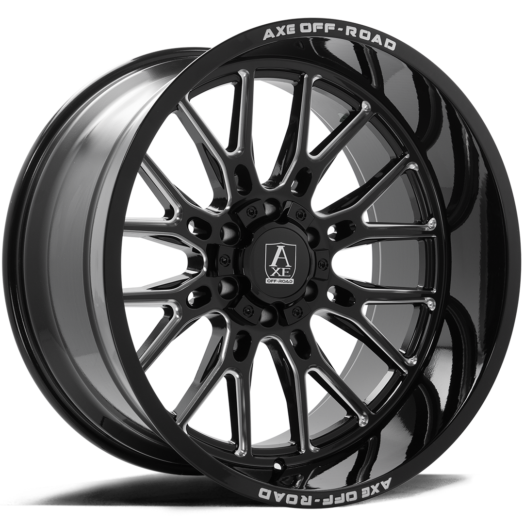 AXE ATLAS Wheel | Gloss Black Milled