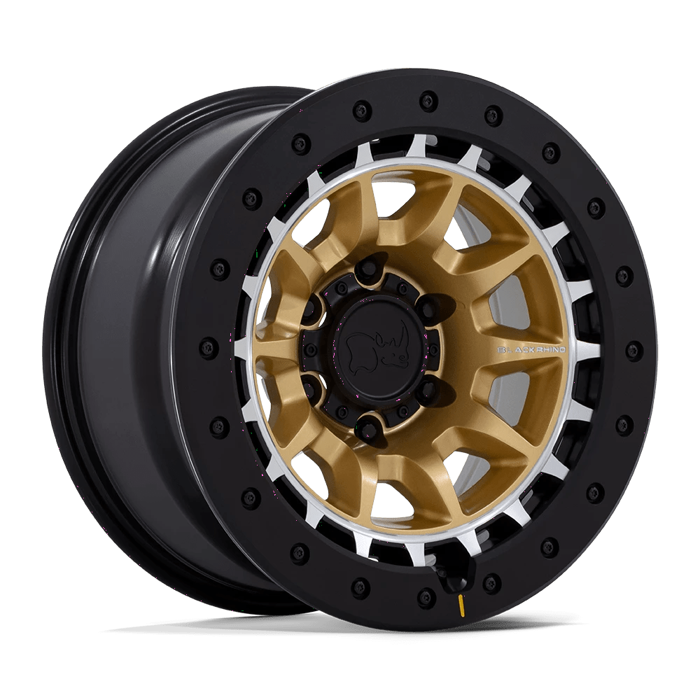 Black Rhino BR016 TUSK Wheel | Matte Gold W/ Machined Ring