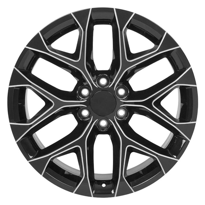 OE CV98B Replica Wheel | Black with Milled Edge