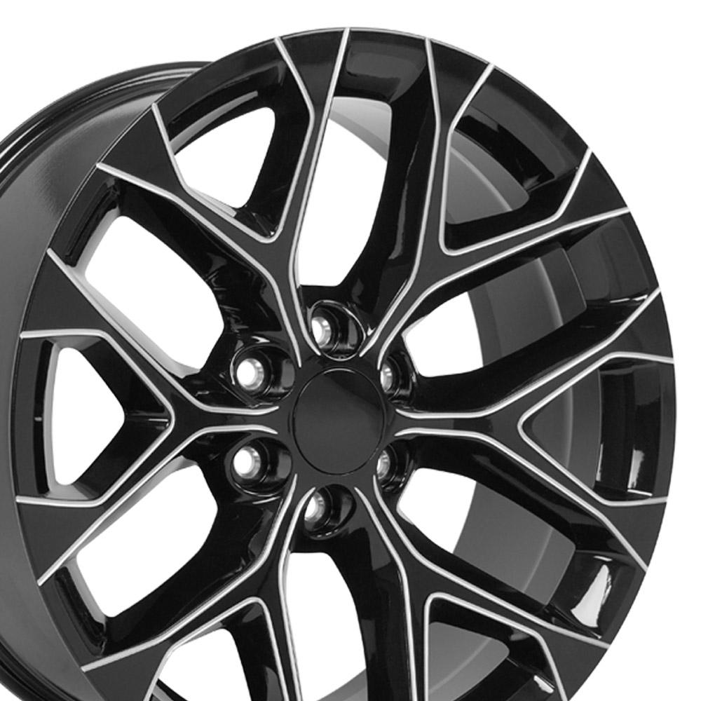 OE CV98B Replica Wheel | Black with Milled Edge