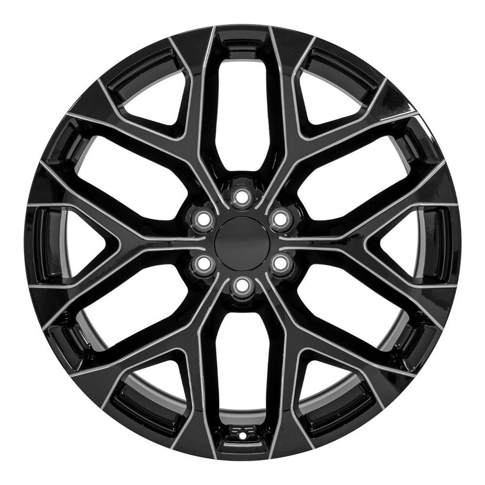 OE CV98B Replica Wheel | Black with Milled Edge