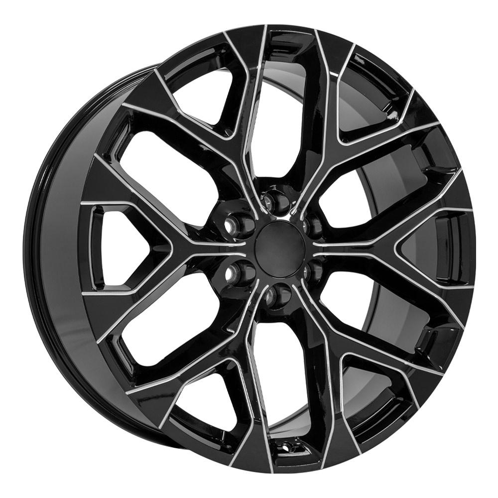 OE CV98B Replica Wheel | Black with Milled Edge