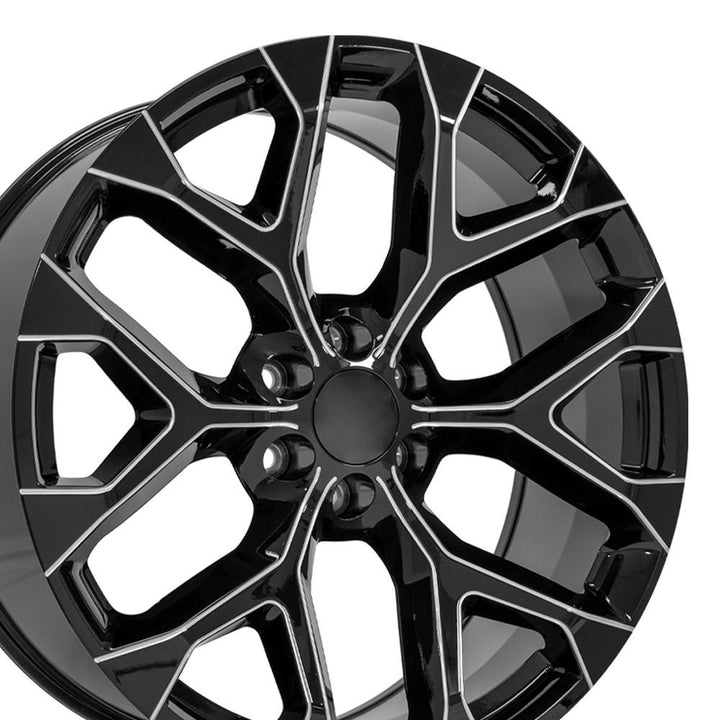 OE CV98B Replica Wheel | Black with Milled Edge