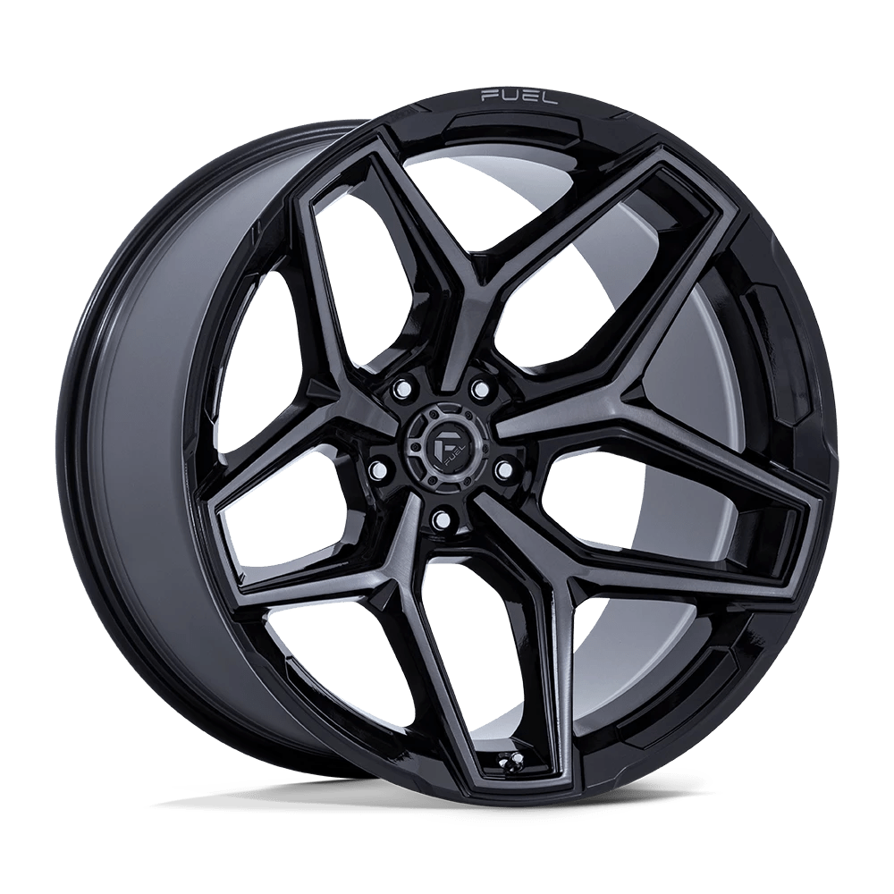 Fuel 1PC FLUX Wheel | Gloss Black Brush Fc Gray Ddt