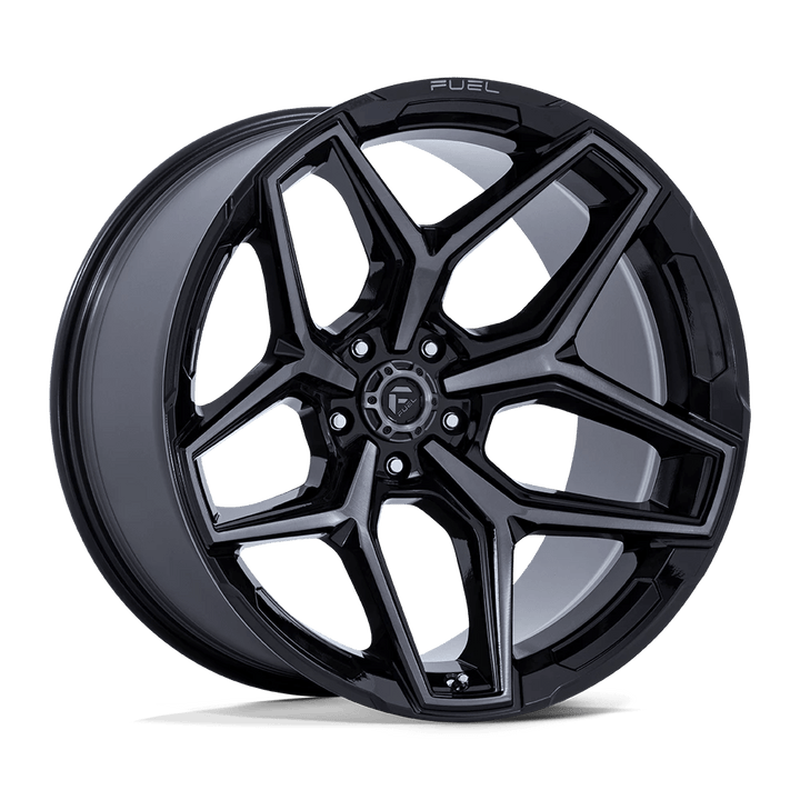 Fuel 1PC FLUX Wheel | Gloss Black Brush Fc Gray Ddt