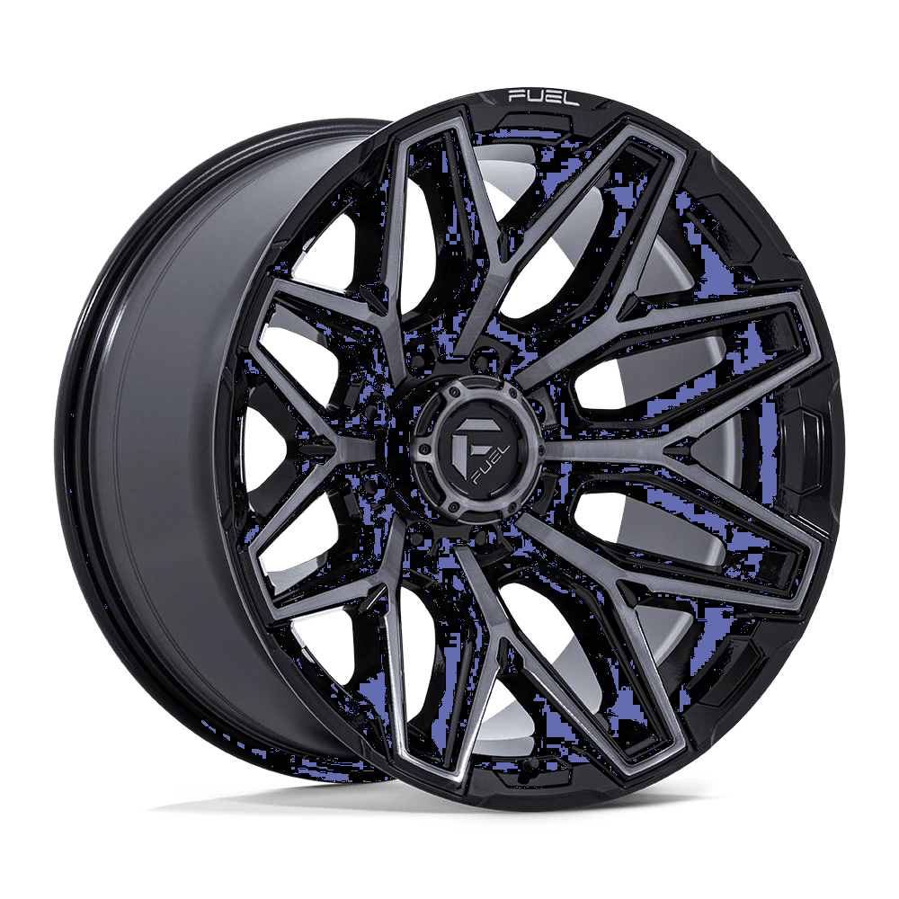 Fuel 1PC FLUX Wheel | Gloss Black Brush Fc Gray Ddt