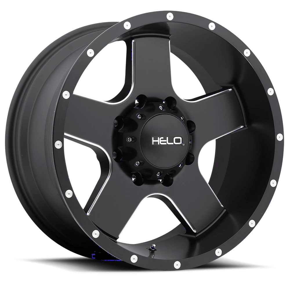 Helo HE886 Wheel | Satin Black W/ Milled Spokes & Flange