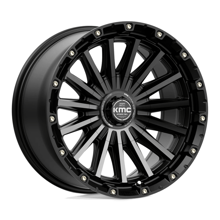 KMC KM102 SIGNAL Wheel | Satin Black W/ Gray Tint