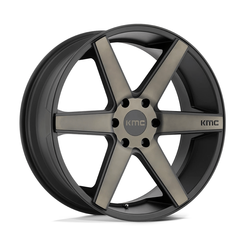 KMC KM704 DISTRICT TRUCK Wheel | Matte Black W/ Dark Tint