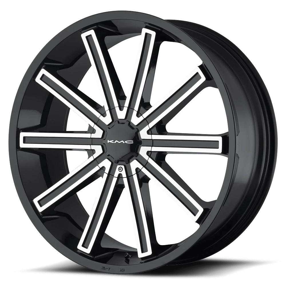 KMC KM681 NERVE Wheel | Gloss Black Machined