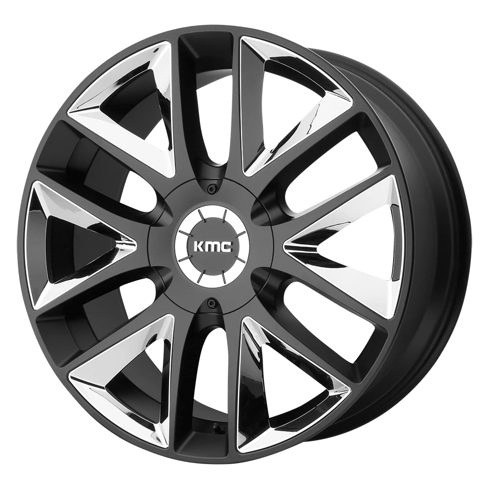 KMC KM710 TAKEDOWN Wheel | Satin Black W/ Chrome Inserts