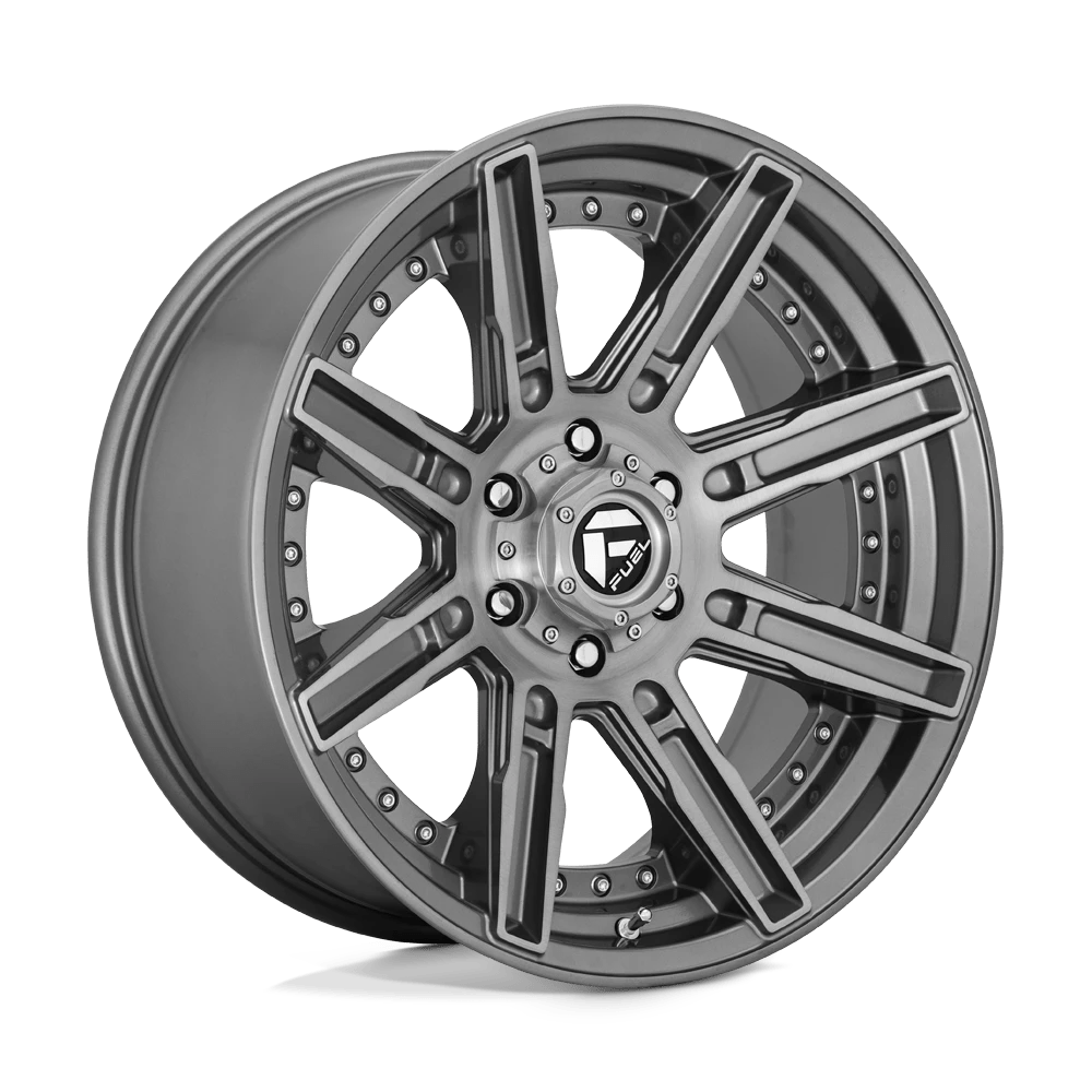 Fuel 1PC D710 ROGUE PLATINUM Wheel | Brushed Gun Metal Tinted Clear