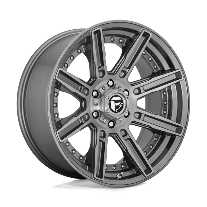 Fuel 1PC D710 ROGUE PLATINUM Wheel | Brushed Gun Metal Tinted Clear