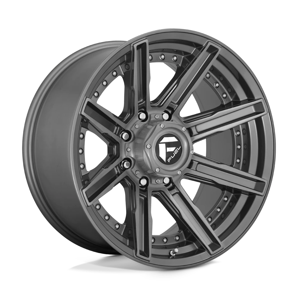 Fuel 1PC D710 ROGUE PLATINUM Wheel | Brushed Gun Metal Tinted Clear