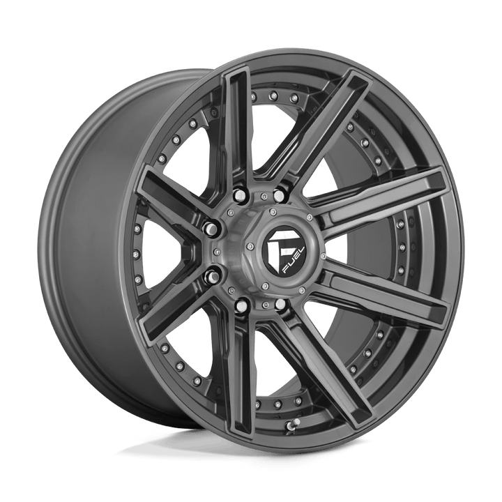 Fuel 1PC D710 ROGUE PLATINUM Wheel | Brushed Gun Metal Tinted Clear