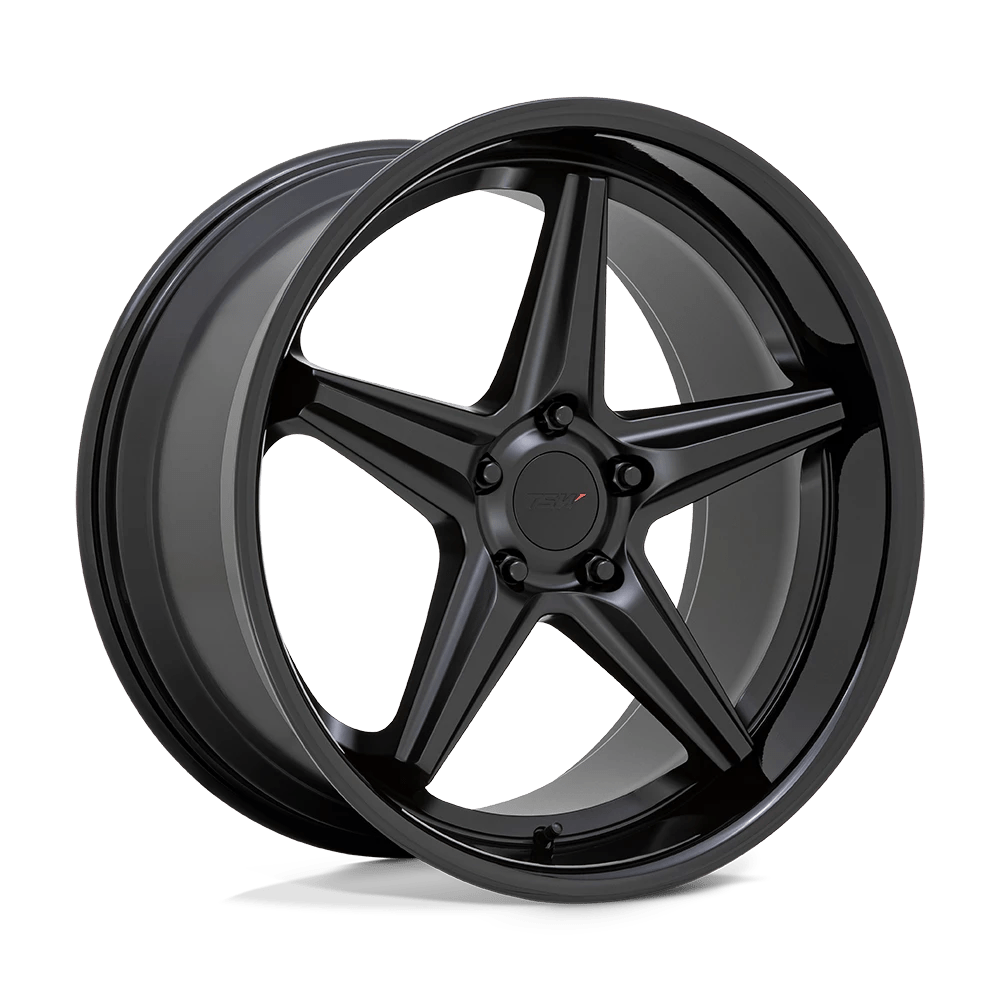 TSW LAUNCH Wheel | Matte Black W/ Gloss Black Lip