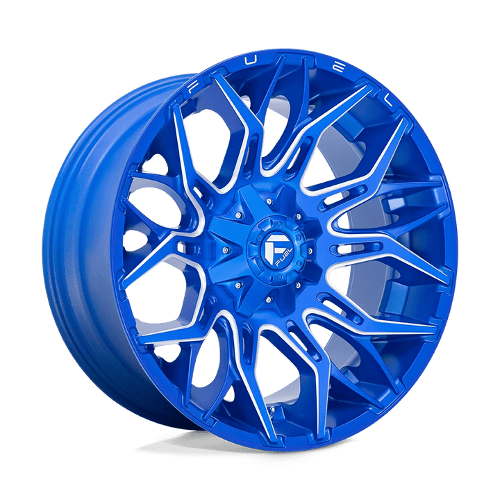 Fuel 1PC D770 TWITCH Wheel | Anodized Blue Milled