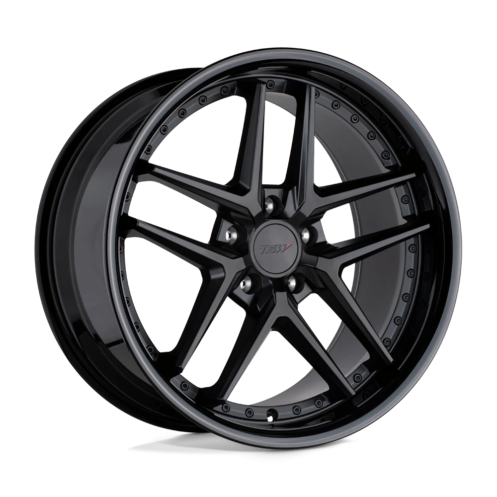 TSW PREMIO Wheel | Matte Black W/ Gloss Black Lip