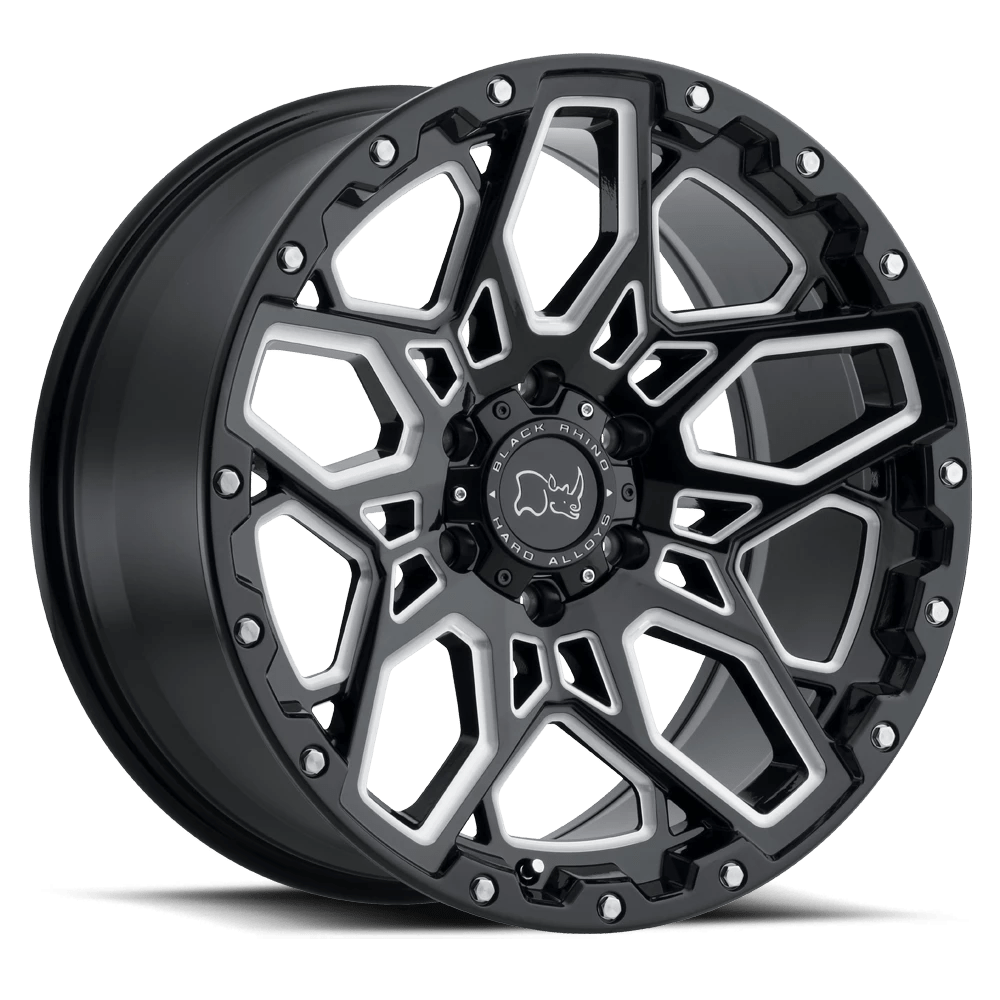 Black Rhino SHRAPNEL Wheel | Gloss Black W/ Milled Spokes